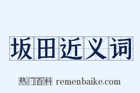 坂田近义词是什么意思的图片